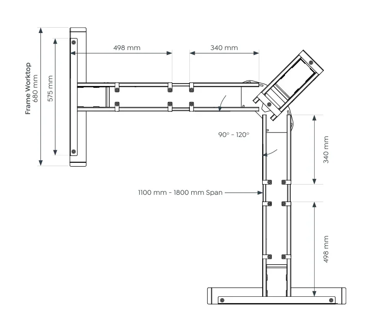 OL AgileMotion+ Electric Height Adjustable 120° Corner Desk thumbnail 5