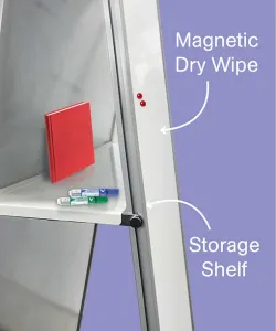 VC Alpha AD1 Double Sided Mobile Porcelain Whiteboard thumbnail 3