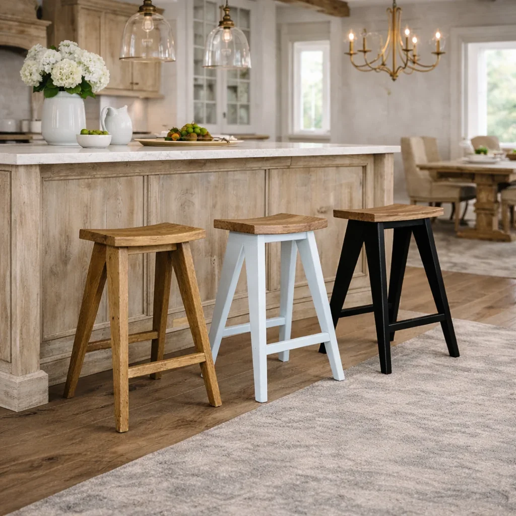 MF Pier Solid Timber Counter Stools