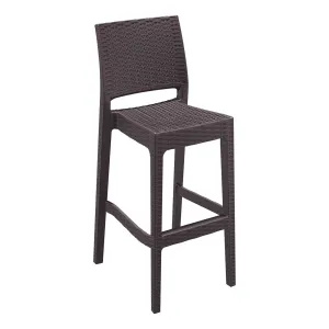 FL Jamaica Hospitality Outdoor Stackable Bar Stool thumbnail 2