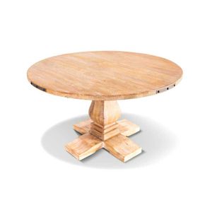 VI Utah Solid Timber Round Dining Table with Fabric Chair Set thumbnail 3