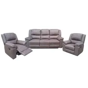 EL Arias Fabric Upholstered 3 Seater + 2 Single Seater Recliner Sofa Set thumbnail 1