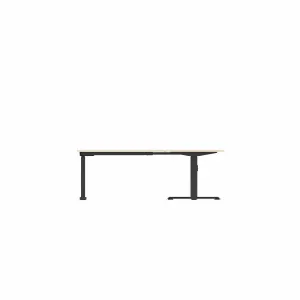 OL Klass Electric Height Adjustable Corner Desk - Black Fame thumbnail 2