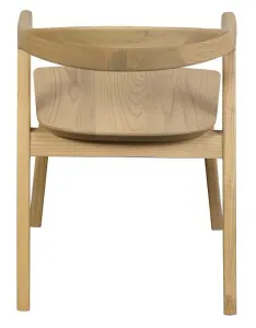 CT Fynn Solid Timber Dining Chair in Natural Finish Set of 2 thumbnail 4