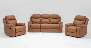 VI William Fabric 3 Seater with 2 Single Seater Recliner Lounge thumbnail 2