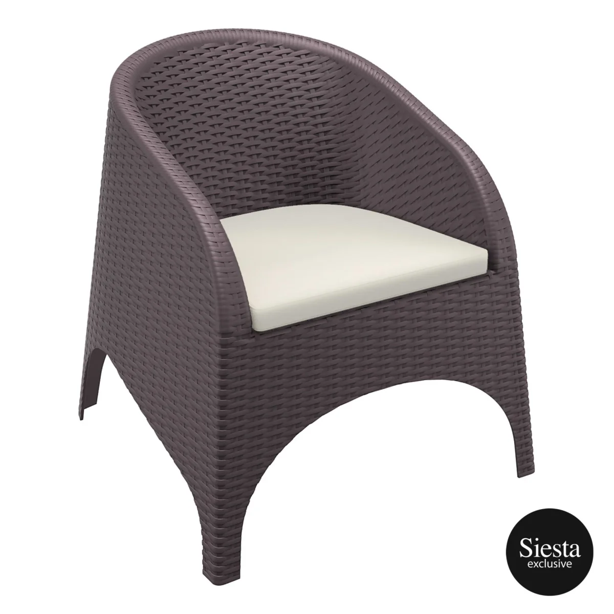 FL Vegas Outdoor Extendable Dining Setting with 8 Aruba Armchair