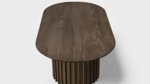 MD Hobart Solid Timber D End Coffee Table thumbnail 4