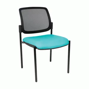 MA Dino 60 Fabric or Vinyl Upholstered 4 Legs Stackable Visitor Chair thumbnail 1