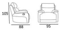 EL Buena Leather Upholstered Electric Lift Chair thumbnail 2