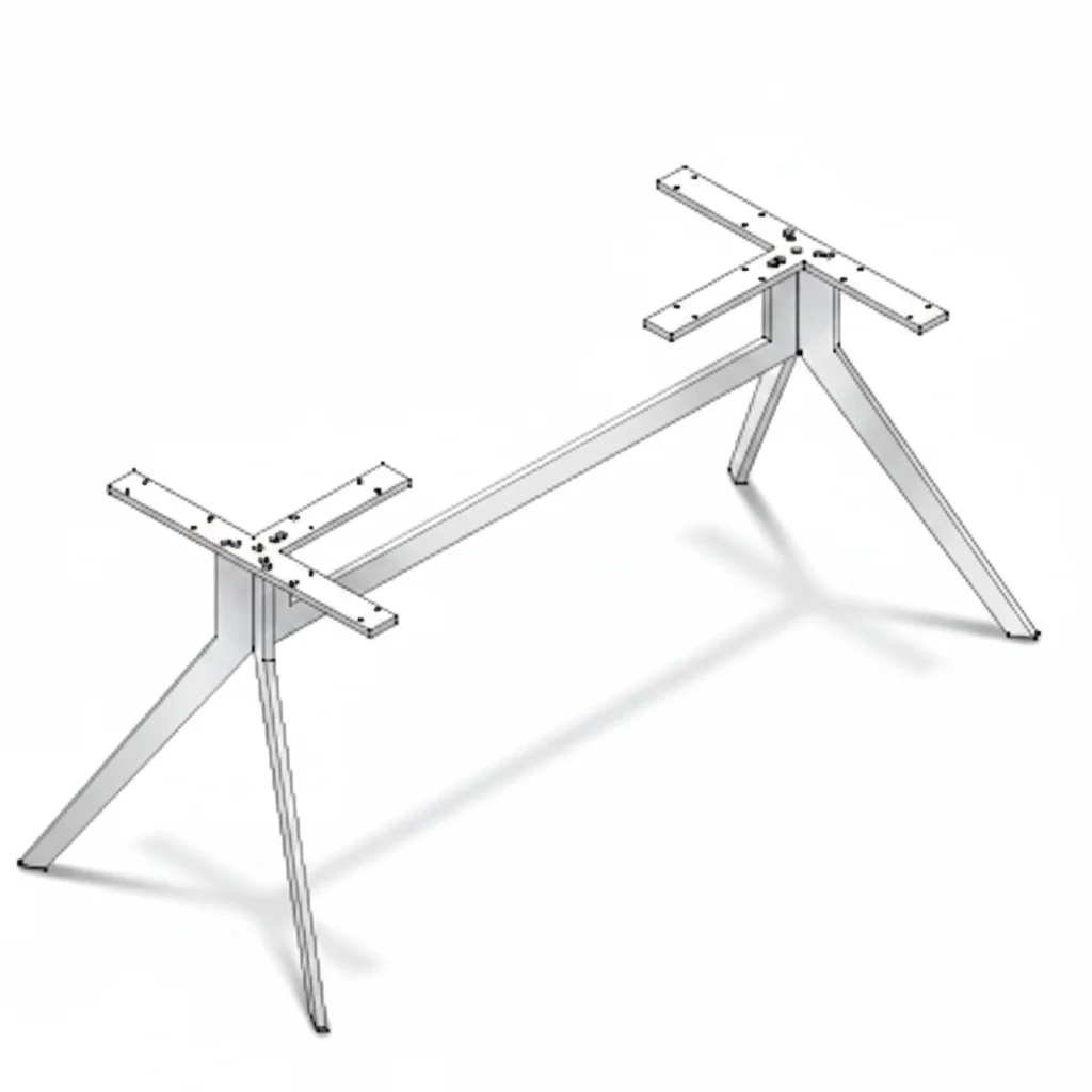 DD Delta Nouveau Metal Table Base