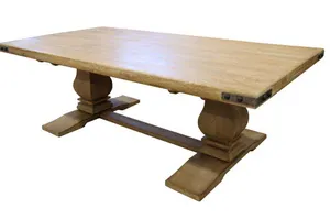 VI Utah Solid Timber Bluster Leg Dining Table thumbnail 6