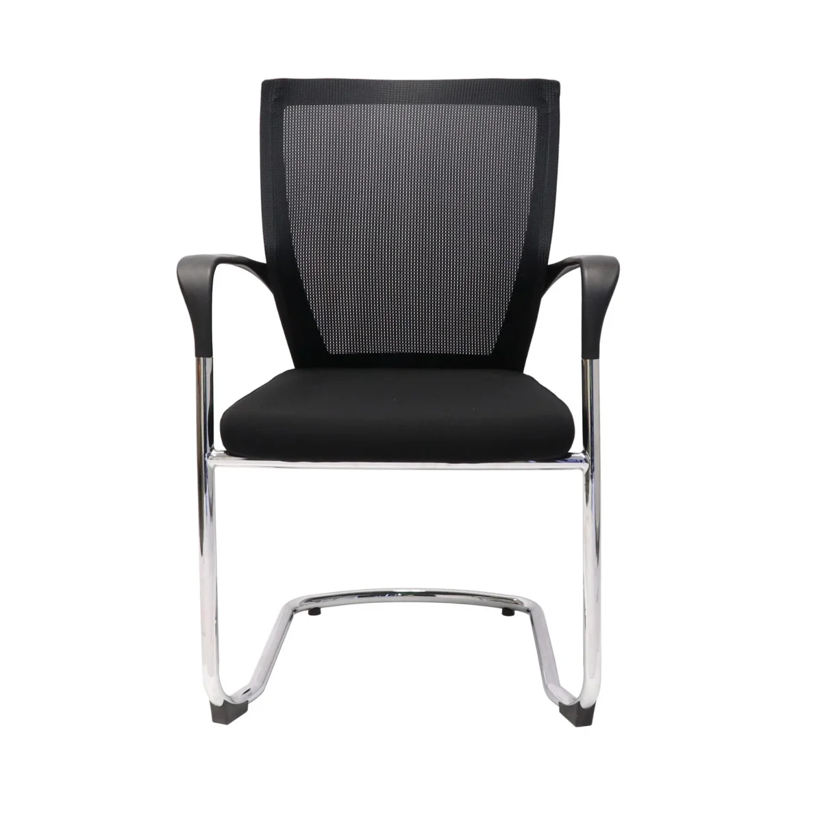 RL WMCC Chrome Sled Base Mesh Back Visitor Armchair