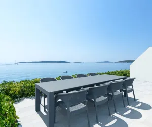 FL Vegas 8 Seater Hospitality Outdoor Extendable Dining Table with Air Chair thumbnail 17