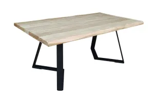 VI Juniper Metal Legs Timber Top Coffee Table thumbnail 5