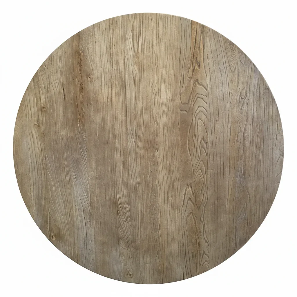 MF Mulhouse Recycled Elm Timber Pedastal Base Round Dining Table