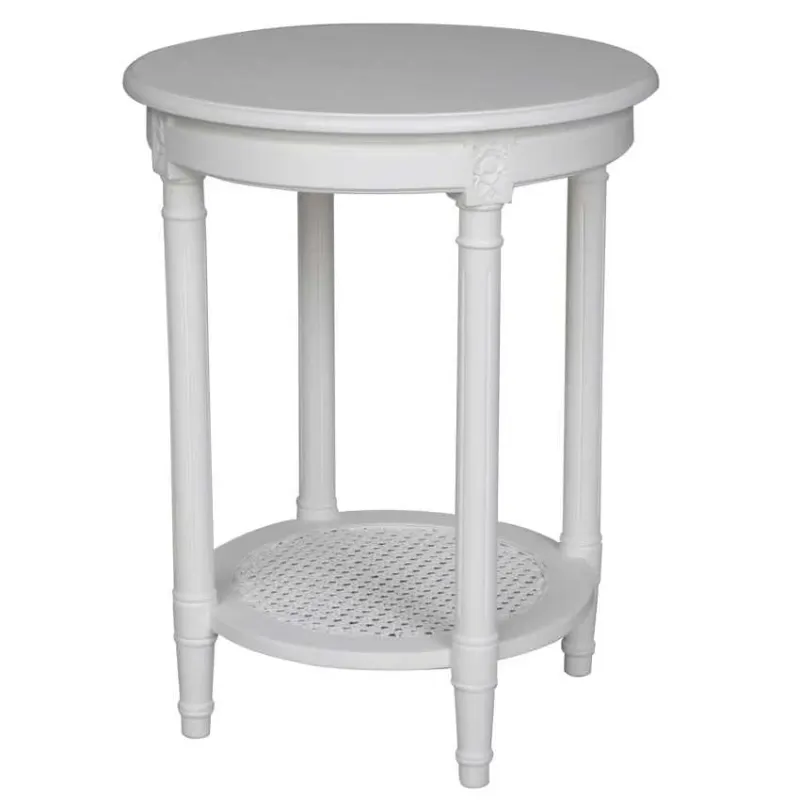 DA Polo Occasional Round Table White