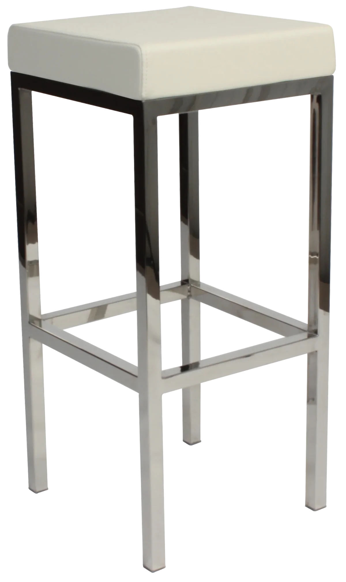 EZ Oslo Stainless Steel Base Vinyl Upholstered Seat Barstool