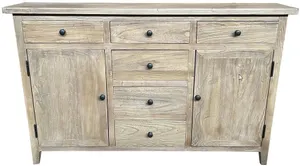MF Bella Recycled Timber 2 Door 6 Drawer Cabinet thumbnail 1