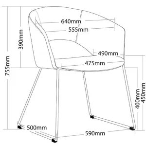 ST Tonic Fabric Upholstered Breakout Chair thumbnail 3
