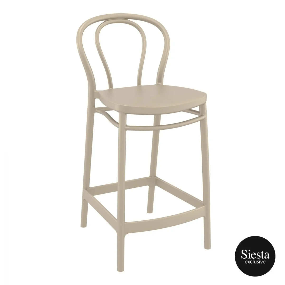 FL 5 Piece Outdoor Bar Table Setting with Victor Barstool