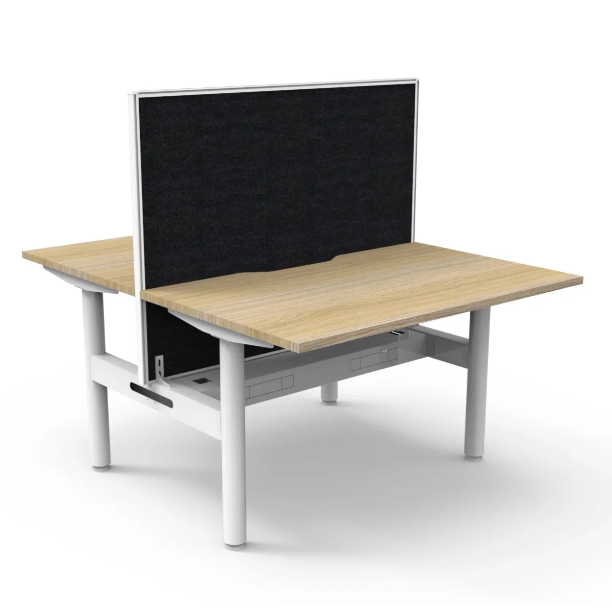 RL Halo Static Back to Back 2 User Workstation with Framed Screen