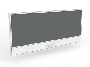 OL Studio Screen with Ducting for Agile Shared Desk – Splice Fabric with White Frame thumbnail 7