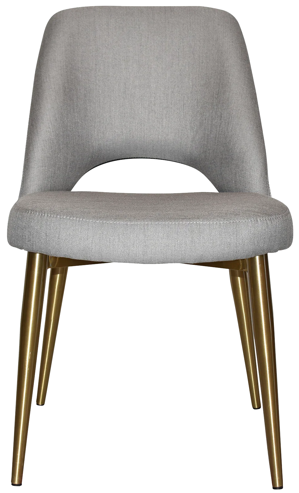 EZ Albury Brass Colour Stainless Steel Leg Upholstered Hospitality Dining Chair