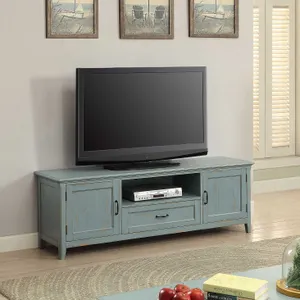 TJ Amelia Entertainment TV Low Line Unit Shabby Chic Finish thumbnail 1