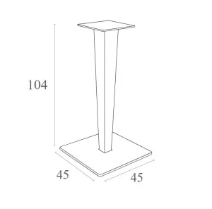 FL Riva Hospitality Outdoor Bar Table Base thumbnail 4
