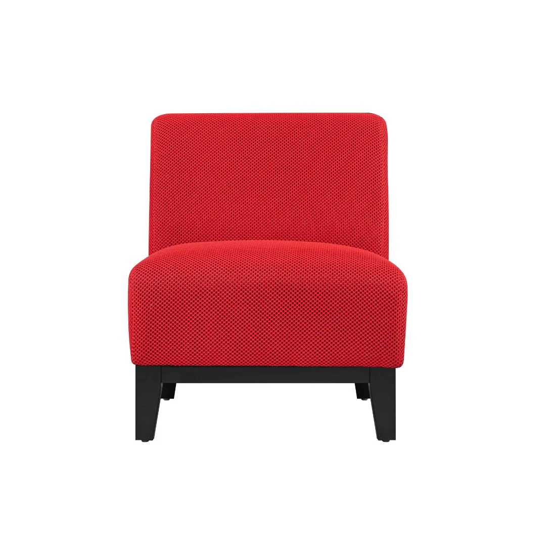 BT Ace Chair Grey, Red and Yellow Textured Fabric Upholstery