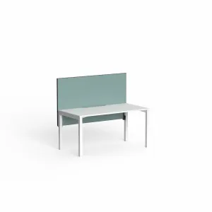 OL Edge25 Frame Mounted Screen for Fixed Height Single Sided Desk - White Frame thumbnail 3