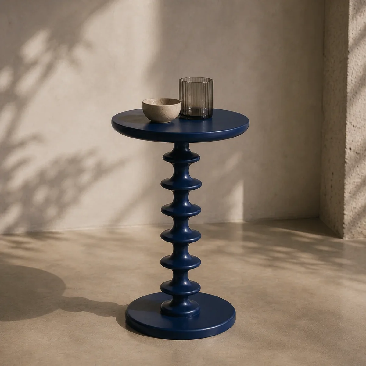 CR Milano Solid Timber Round Side Table