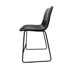 VI Silvester PU Leather Upholstered Metal Leg Bar Stool thumbnail 5