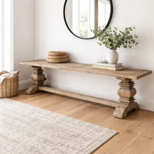 MF Mulhouse Recycled Elm Timber Dining Bench thumbnail 5