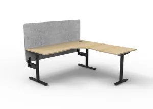 RL Halo Static Corner Workstation with Eco Panel Screen thumbnail 7