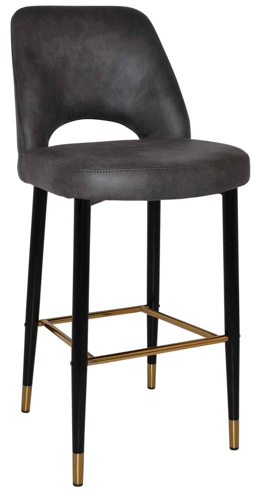 EZ STOOL ALBURY SIDE 750 METAL BLACK BRASS