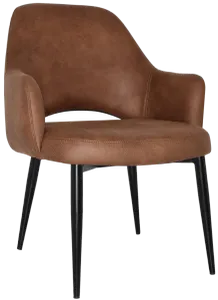 EZ Albury Black Metal Leg Upholstered Hospitality XL Armchair thumbnail 16