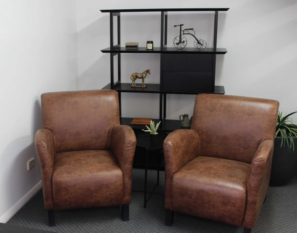 BT Theodore Faux Leather Upholstered Armchair