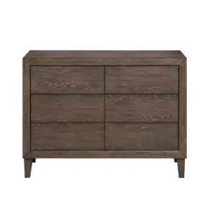 VI Sueno Solid Timber 6 Drawer Dressing Table thumbnail 1