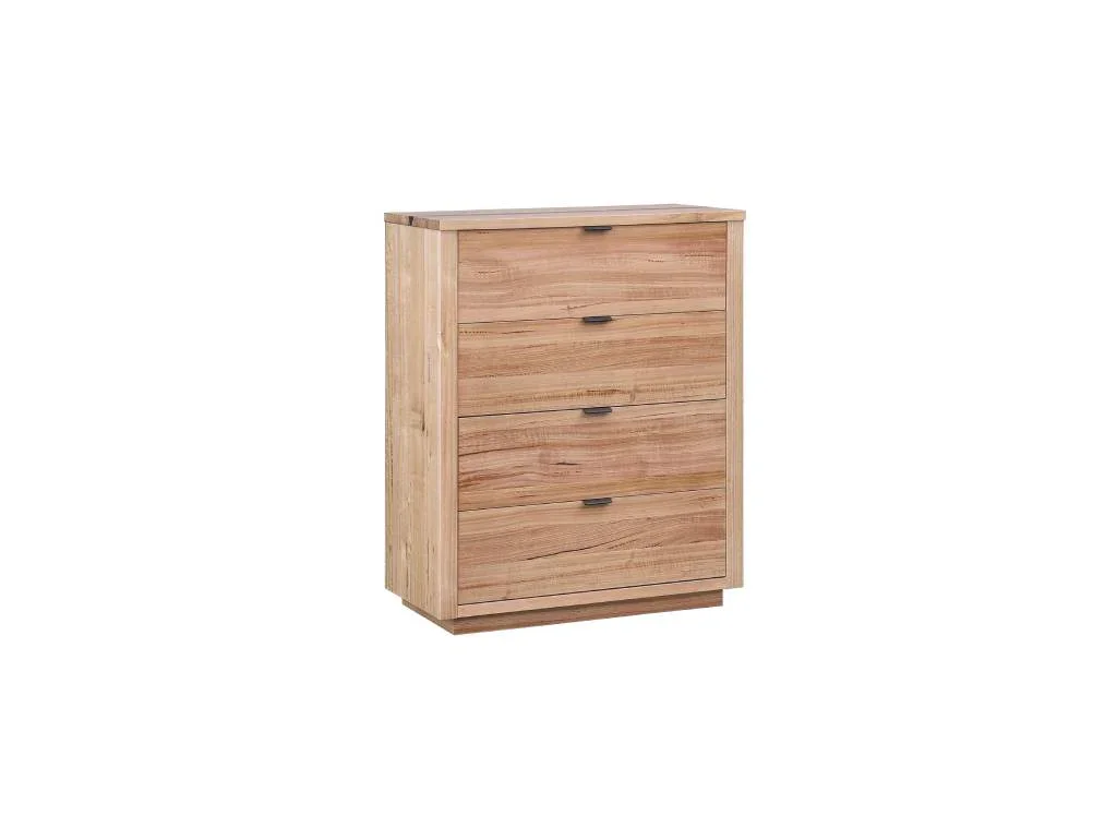VI Croft Messmate Timber Veeneer 4 Drawer Tallboy