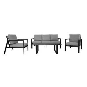 VI Reed Aluminium 3 + 2 Seater Outdoor Sofa with Coffee Table Set thumbnail 1