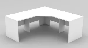 GP OMsystem Commercial Office 3 Piece Corner Workstation thumbnail 3