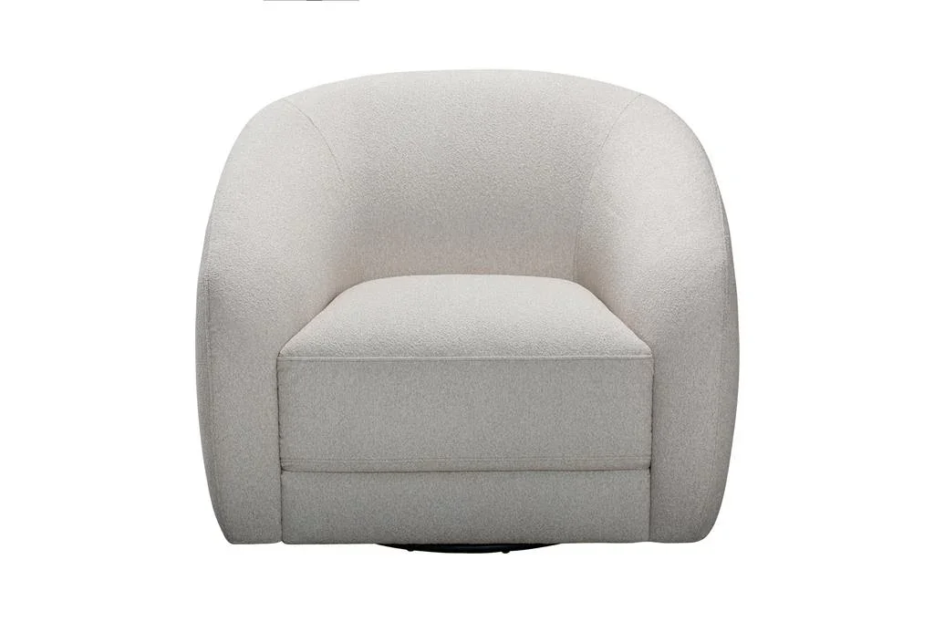 VI Cleo Fabric Upholstered Swivel Armchair Sofa