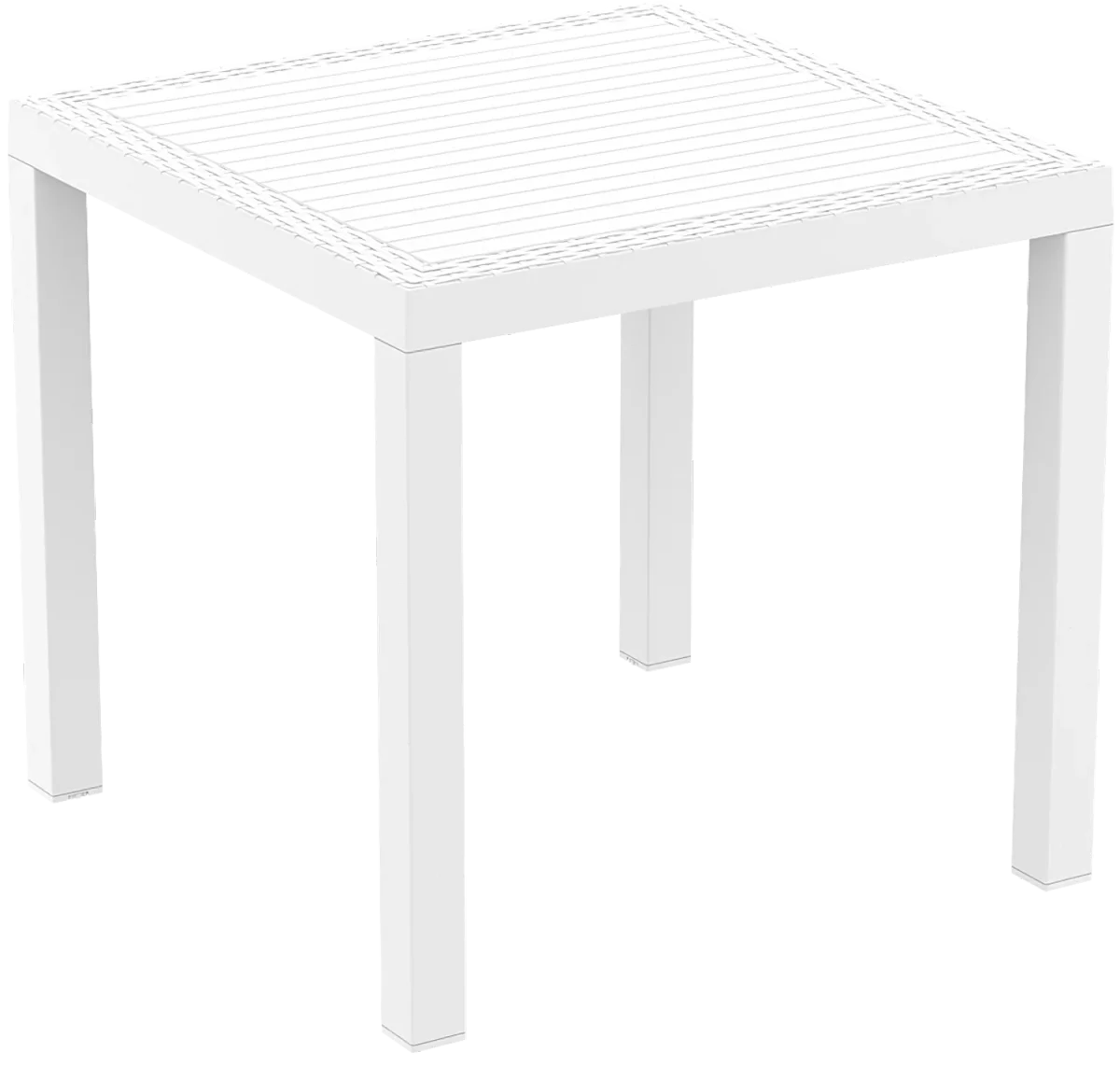 FL Orlando Hospitality Outdoor Square Dining Table thumbnail 3
