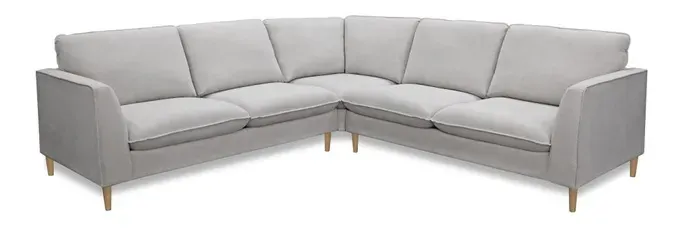 EL Leo Lexus Fabric Upholstered 5 Seater Cnr Sofa