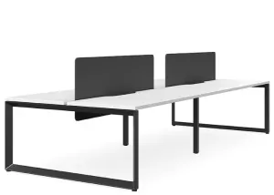 DD Forum Double Sided Workstation For 4 Person with Sonic Screen thumbnail 1