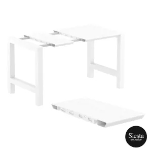 FL 4 Piece Vegas Hospitality Outdoor Extendable Dining Table with Aruba Tub Chair thumbnail 7