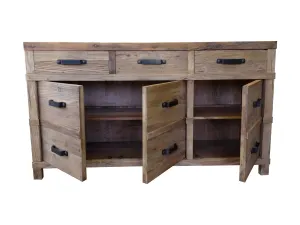 MF Recycled Elm Timber 3 Drawer 3 Door Buffet thumbnail 4