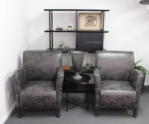 BT Theodore Faux Leather Upholstered Armchair thumbnail 7