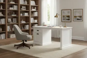 VI Coastal Solid Timber 1 Door 1 Drawer Study Desk thumbnail 3